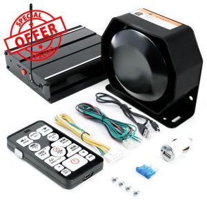 200W 12V 20 Tone Emergency Siren PA System
