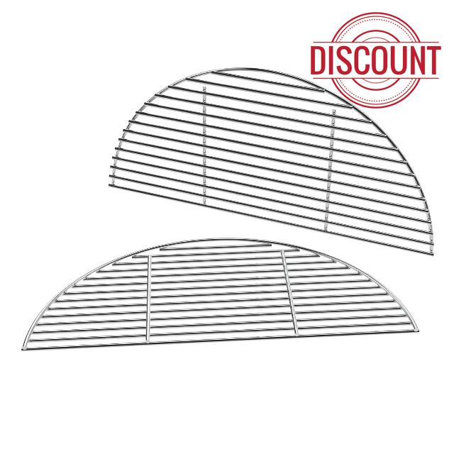 18" Half Moon Cooking Grate for Kamado Joe Classic