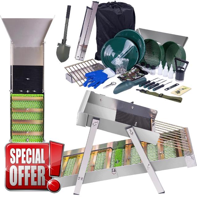 3 in 1 Highbanker Gold Panning Kit