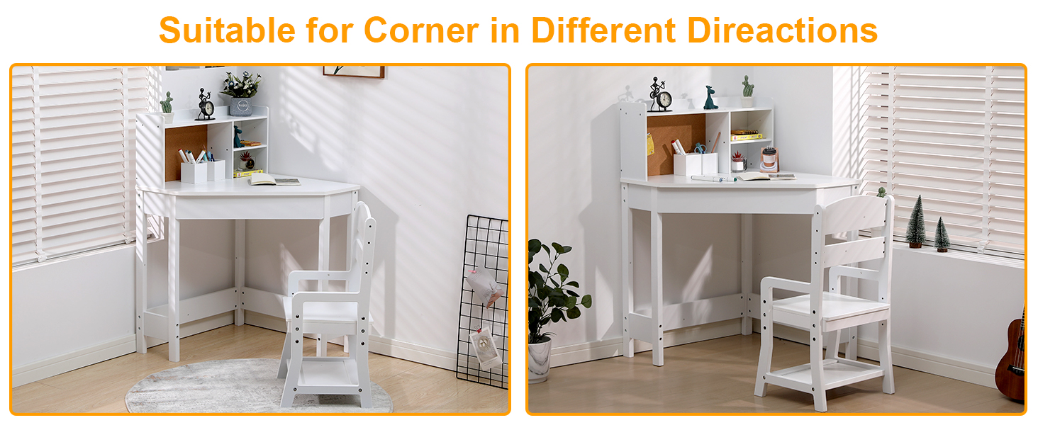kids desk 02 white