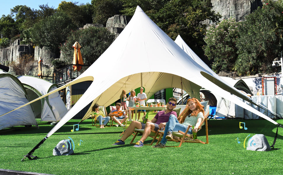 AiTURE Bluetooth Outdoor Rock Speakers
