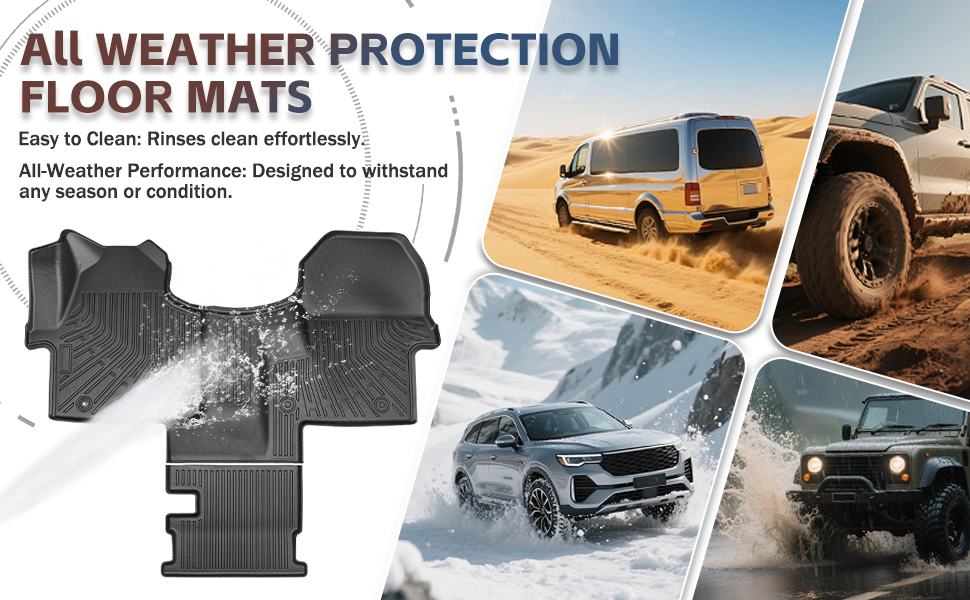 Mercedes-Benz Sprinter 2500 3500 2019-2024 floor liners