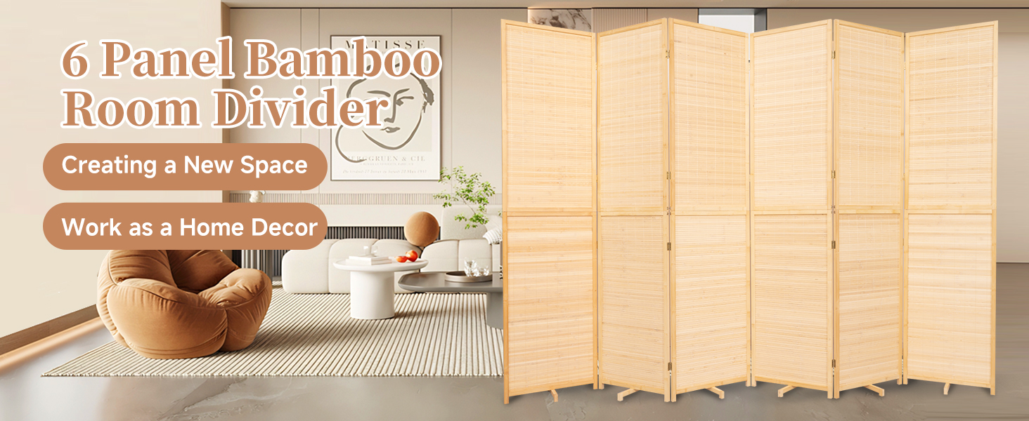 Modern Wall Partition Room Divider Panel Indoor Separation Folding Privacy Screens Partition Space