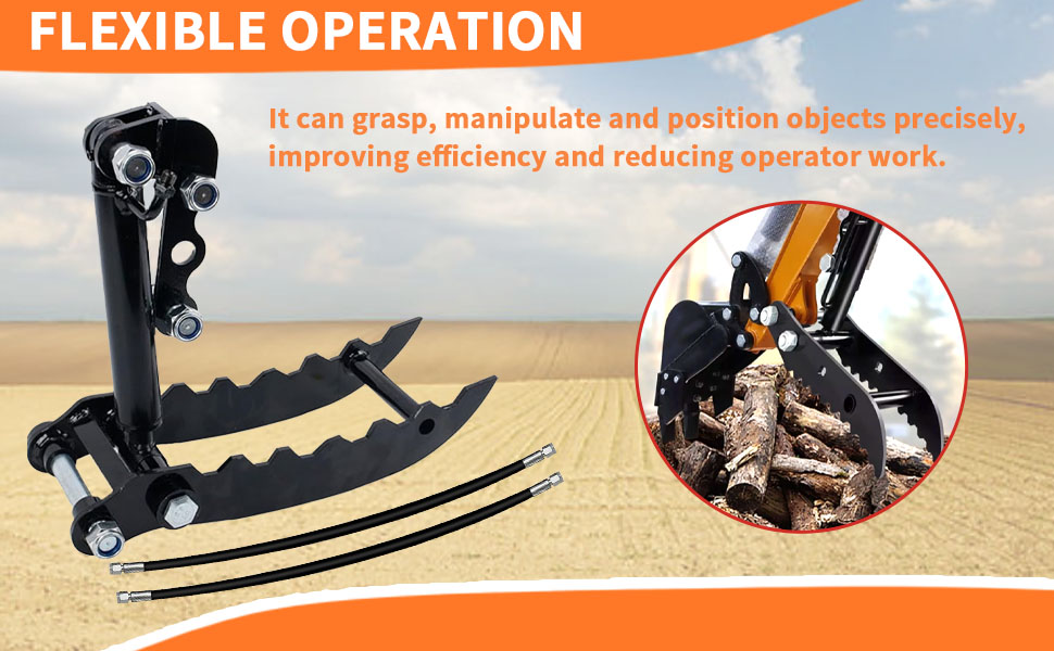 Hydraulic Thumb Clip L-Shaped Bracket Mini Excavators Small Digger 3 Hole