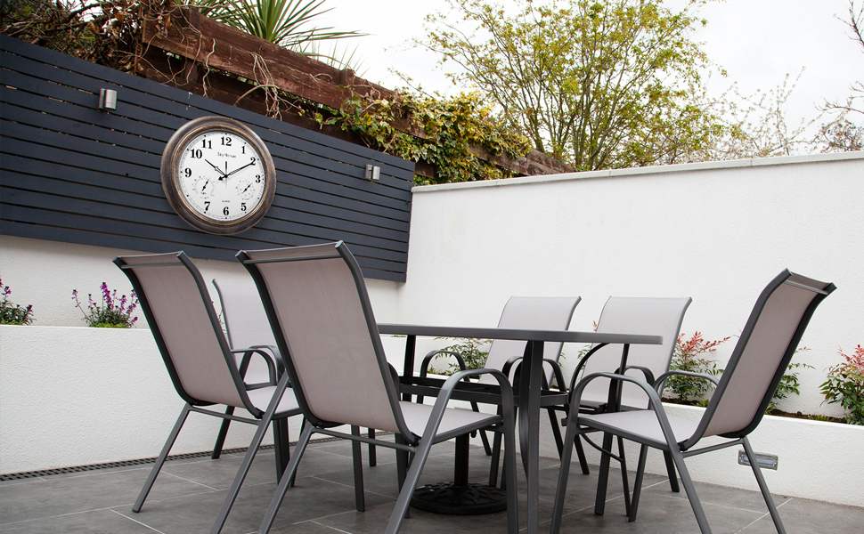 outdoor pool clock