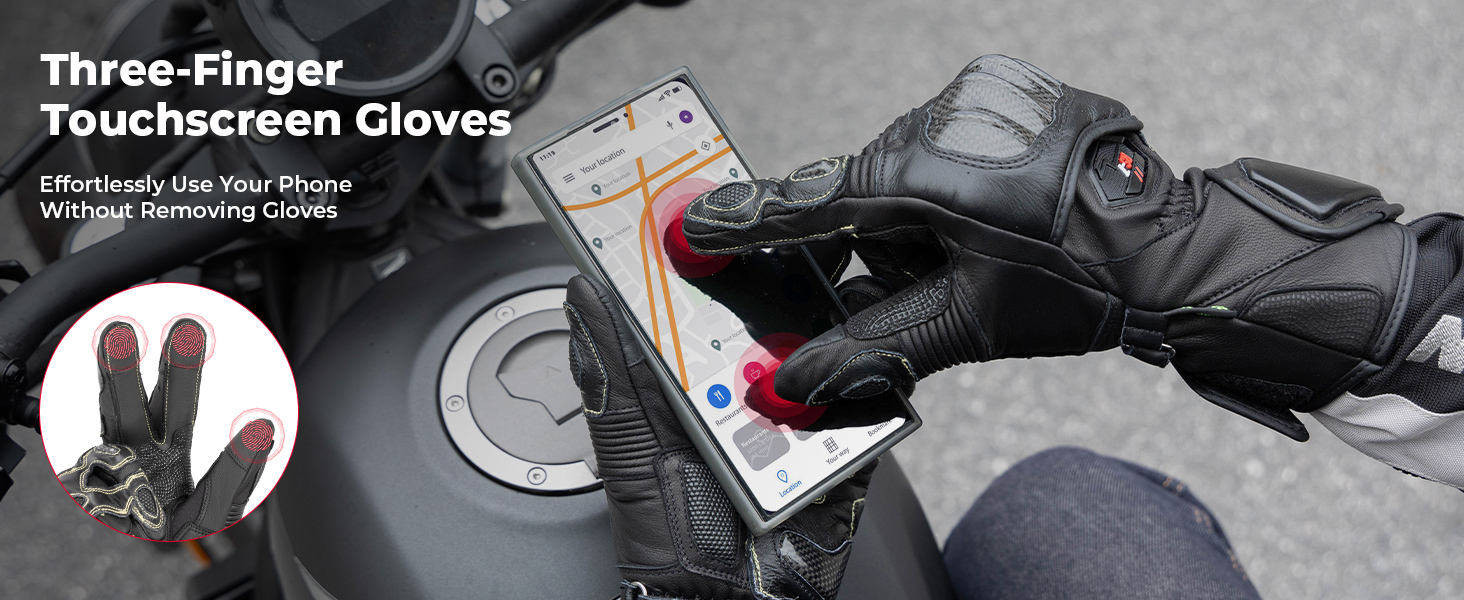 leather motorcycle gloves