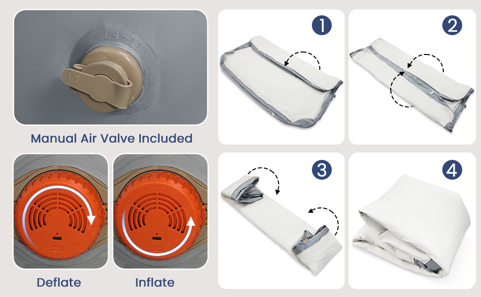 Inflate, Cordless, Wireless, USB, Type C, Detachable, Rechargeable, Built in Pump, Capacity