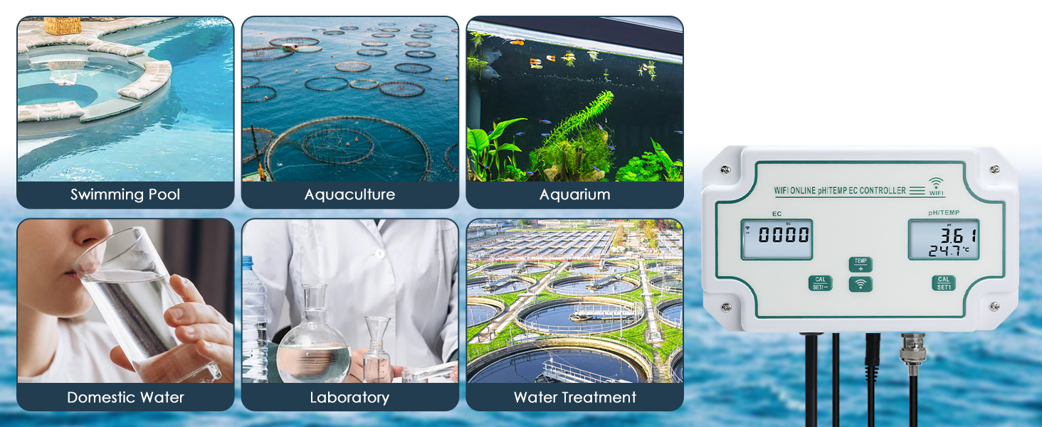 3-in-1 pH/EC/Temp Water Quality Detector