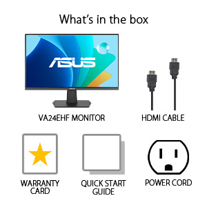 ASUS 24” (23.8-inch viewable) 1080P Eye Care Gaming Monitor (VA24EHF)