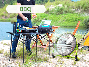 solar camping fan