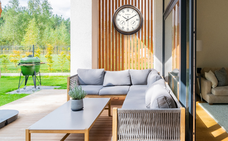 outdoor wall clock