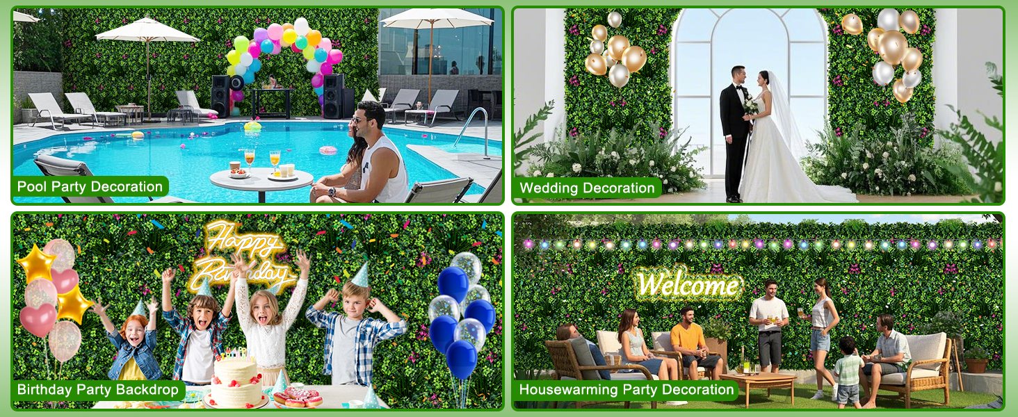Privacy Screen fake plant artificial ferns for outdoorsArtificial Grass Wall BackdropGreenery Wall