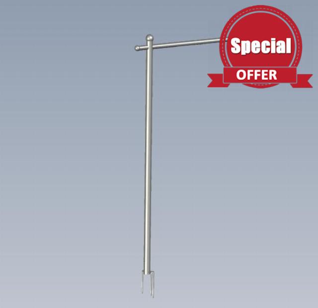 Real Estate Sign Post Black