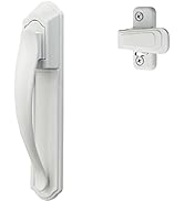 Ideal Security Door Handle for Storm and Screen Doors, Black (2-Piece Set)