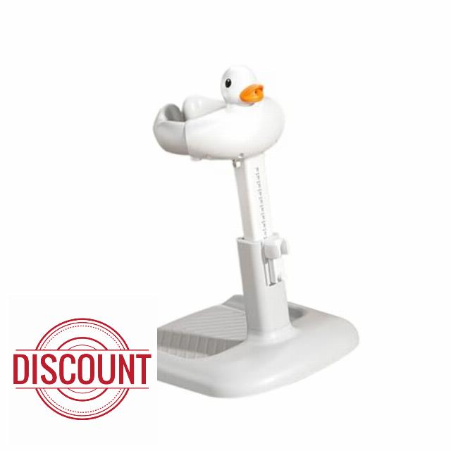 Lovely Duck Bathing Station Adjustable Height Baby Bath Stand Nonslip Large Base Bath Helper for Safe Toddler Shower