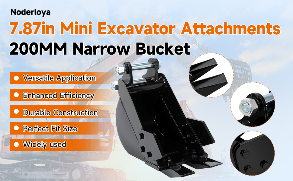 200mm Narrow Bucket Size