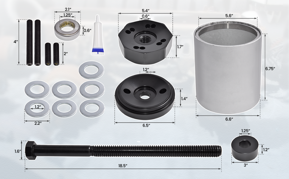 FuseRish S-21307 Wide Beam Bushing Installation Tools Kit