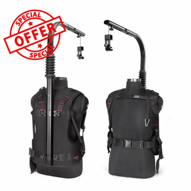 FLYCAM Flowline 400N Stabilizing Body Support for Camera & Gimbal(8-10Kg/17-22lb). Ergonomic & Comfortable