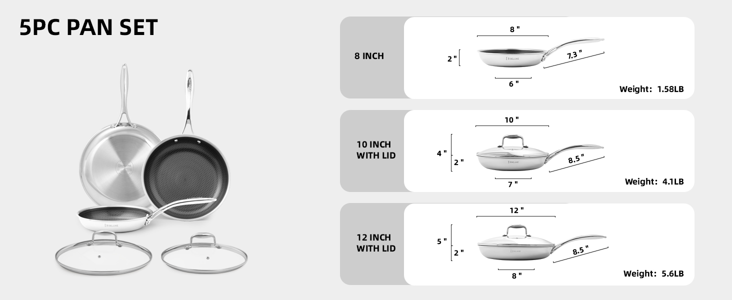 hybrid fry pan set