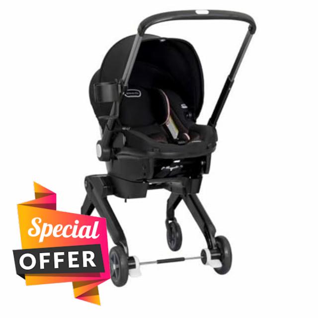 Evenflo Shyft DualRide Infant Car Seat and Stroller Combo (Ayer Pink)