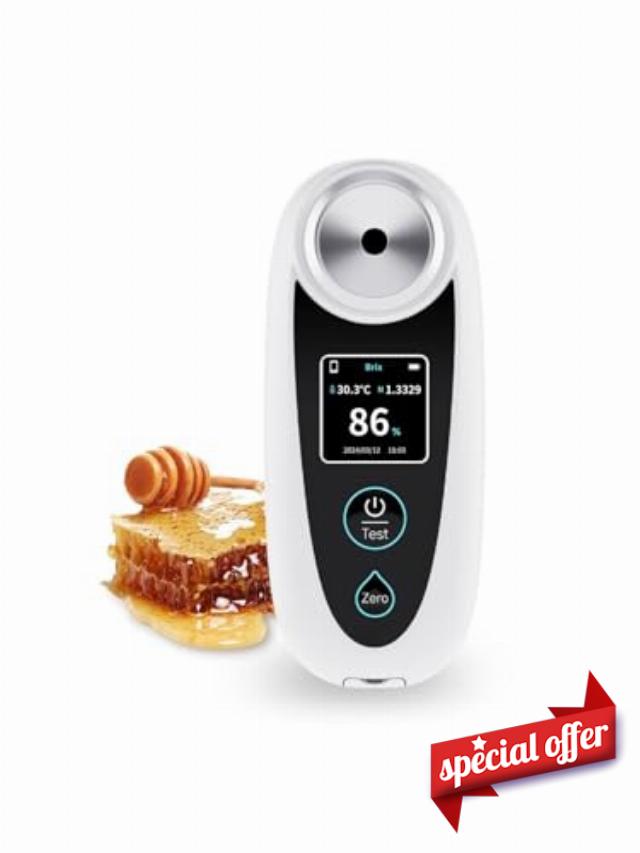 Honey Refractometer 0–95% Brix Range