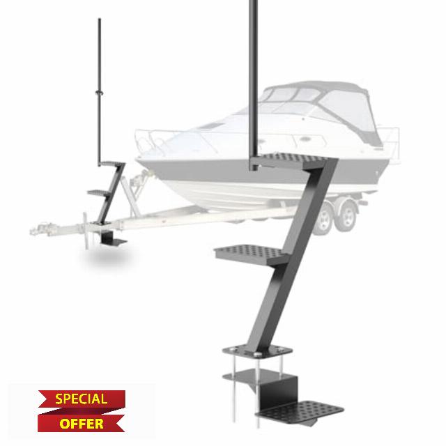 3 Step Boat Trailer Steps for Tongue Heavy Duty
