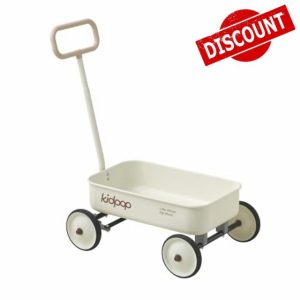 PULA-Wild 2-in-1 Kids' Pull-Along Wagon Toddlers Push Walker for 2.5-8 Adjustable Handlebar