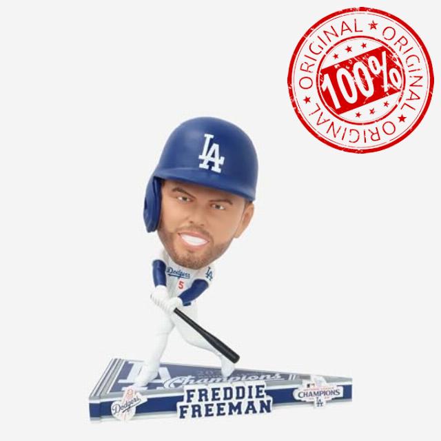 Freddie Freeman Los Angeles Dodgers 2024 NL Champs Pennant Bighead Bobblehead