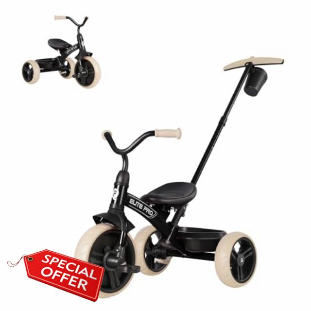 Toddler Tricycles for 2 to 6 Year olds-2 in 1 Kid's Trikes Bike with Push Handles Adjustable & Removable