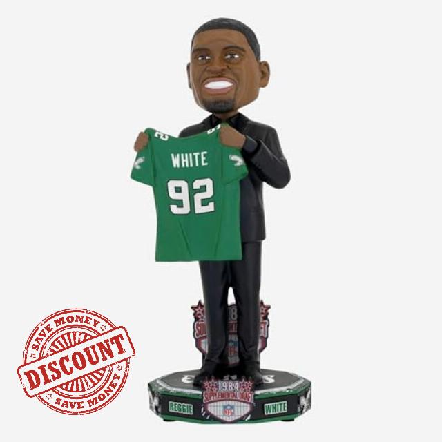 Reggie White Philadelphia Eagles 1984 Draft Pick Bobblehead NFL Football