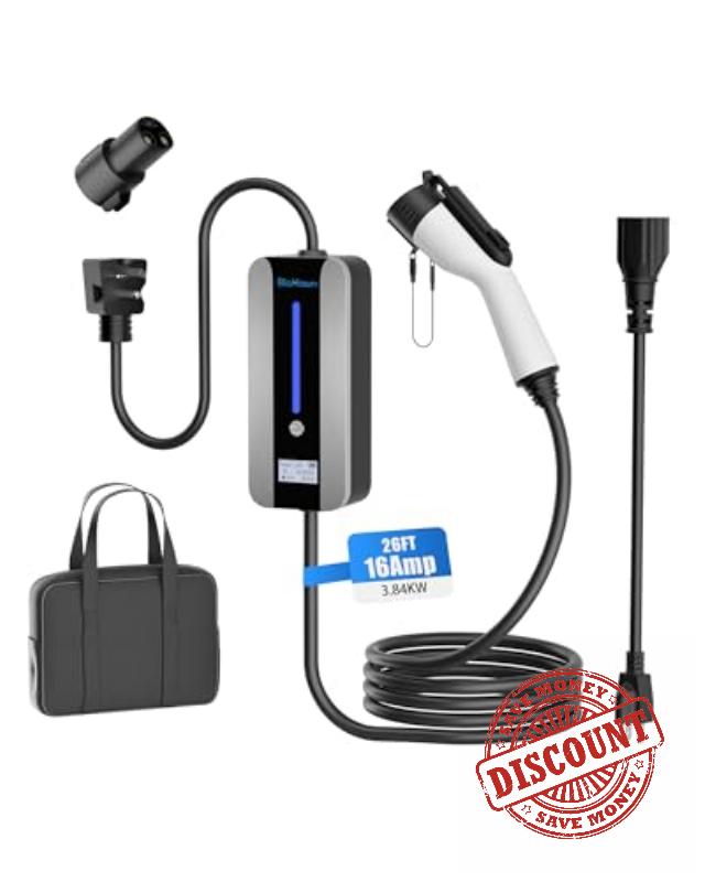 Level 1&2 Electric Vehicle Charger for Tesla and SAE-J1772 EVs