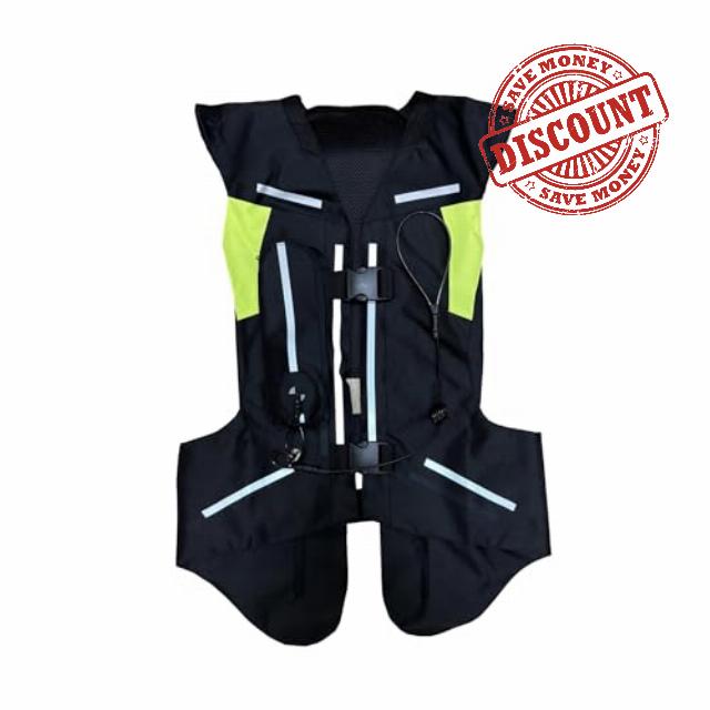 Motorcycle Airbag Vest With Reflective Tape Reusable