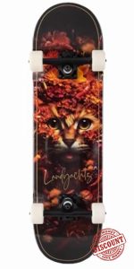 Landyachtz Longboards ATV Classic Flower Cat Complete Skateboard