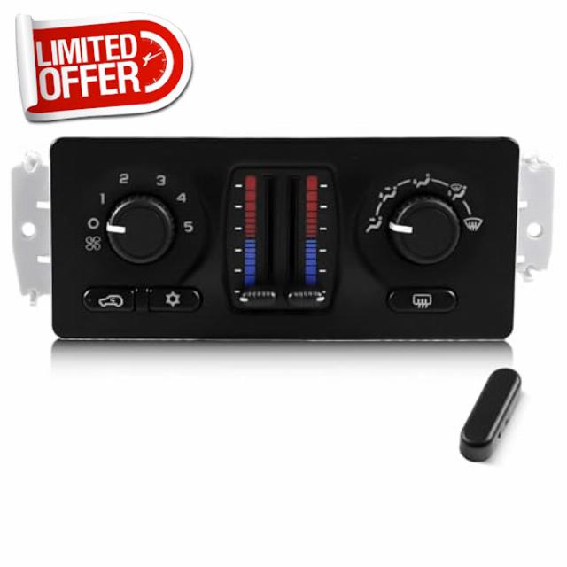 599-210XD A/C Heater Climate Control Module Panel Switch for 02-09 Chevy Silverado Suburban Tahoe Trailblazer Avalanche GMC Sierra Yukon Envoy Cadillac Escalade Saab Isuzu Buick Bravada