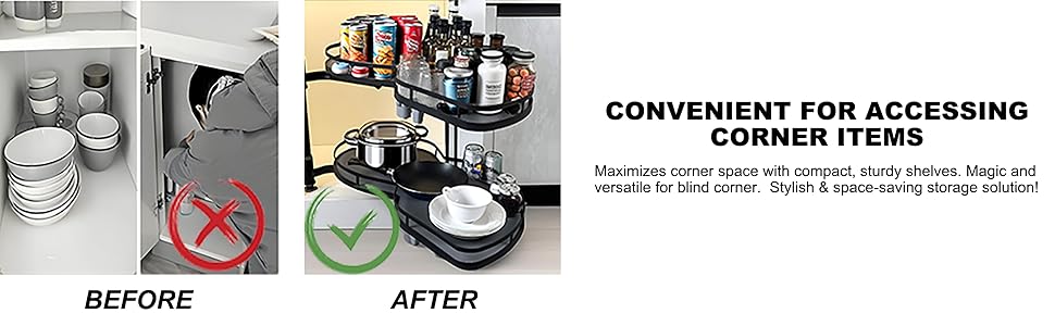 corner cabinet turntable