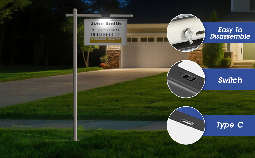 real estate sign posts