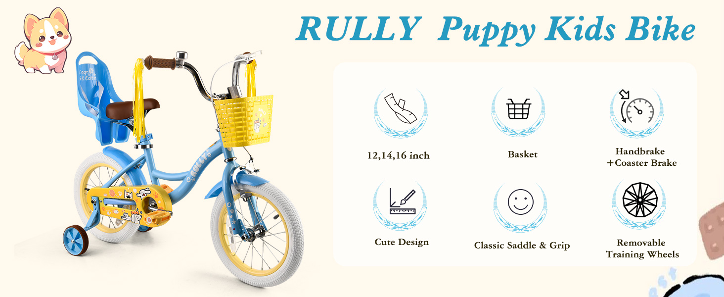 blue kids bike