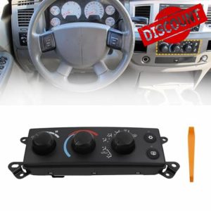 Dasbecan 55057079AB HVAC Climate Control Module AC Heater Conditioning Control Switch Panel Compatible with 2006-2008 Dodge Ram 1500 2500 3500 2008-2011 Dakota Replaces# P55056569AC P55056569AD