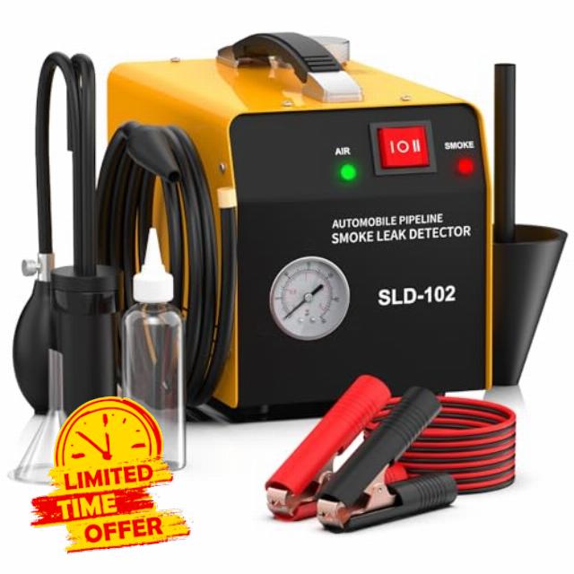 Smoke Machine Automotive with Built-in Air Pump and Pressure Gauge