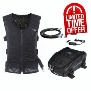 Motorcyclist Tank Bag Solo ICE Cooling System 3.5L Includes a Tubing-Lined Mesh Cooling Vest 12V DC