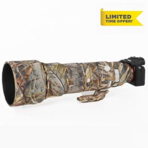 ZZQ&CCF Waterproof Camo Lens Coat for Sony FE 400-800mm f/6.3-8 G OSS Camouflage Lens Rain Protective Cover SEL400800-#LWMC Reed Camo