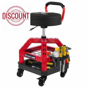 Rolling Shop Stool with Wheels