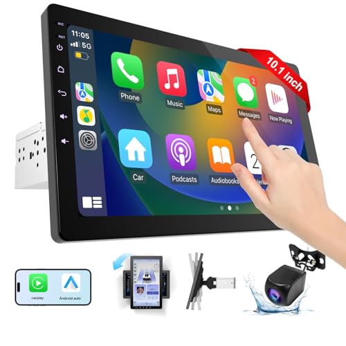 Single Din Car Stereo with 1080P Backup Camera