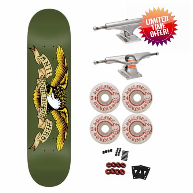Anti Hero Professional Complete Skateboard Classic Eagle with Independent Trucks