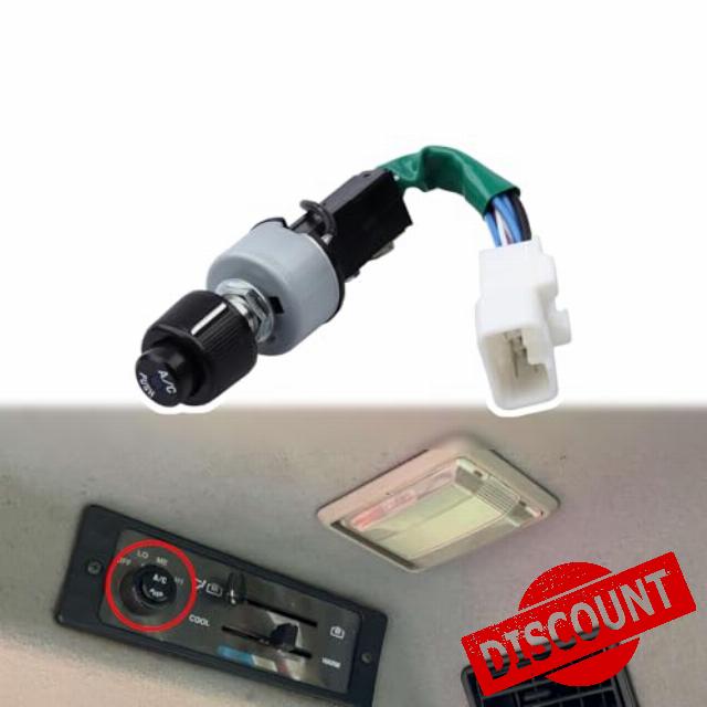 A/C Blower Control Switch Replace T1065-72122 T1065-72120 Fit for Kubota M4900 M5700 M6800 M8200 M9000 KX080-3 SVL75-2C SVL90-2C SVL95-2SC KX121-3ST KX121-3S KX161-3S U35-S2