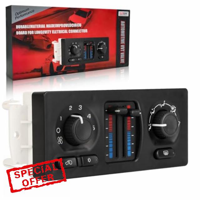599-210XD A/C Heater Climate Control Module Panel Switch Compatible with 02-07 Silverado Suburban Tahoe Trailblazer Avalanche Sierra Yukon Envoy Cadil Escalade Isuzu Buick Bravada OE 10370033