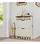 BONITURE Display Cabinet with Acrylic Glass Doors,5-Tiers Curio Cabinet with LED Lighting for Col...
