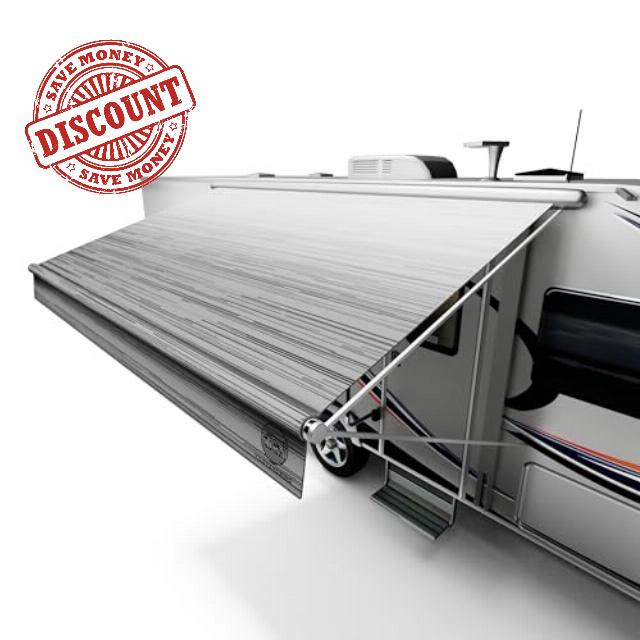 Heavy-Duty RV Awning Fabric Replacement – 19.5oz Heat-Sealed Vinyl