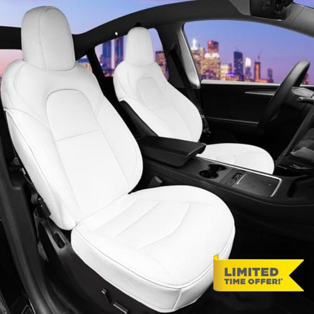 Car Seat Cover Front 2Pcs Full Set Nappa Leather