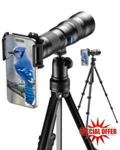 Evil eye 20-60X HD Spotting Scope with Tripod and Upgraded Phone Adapter